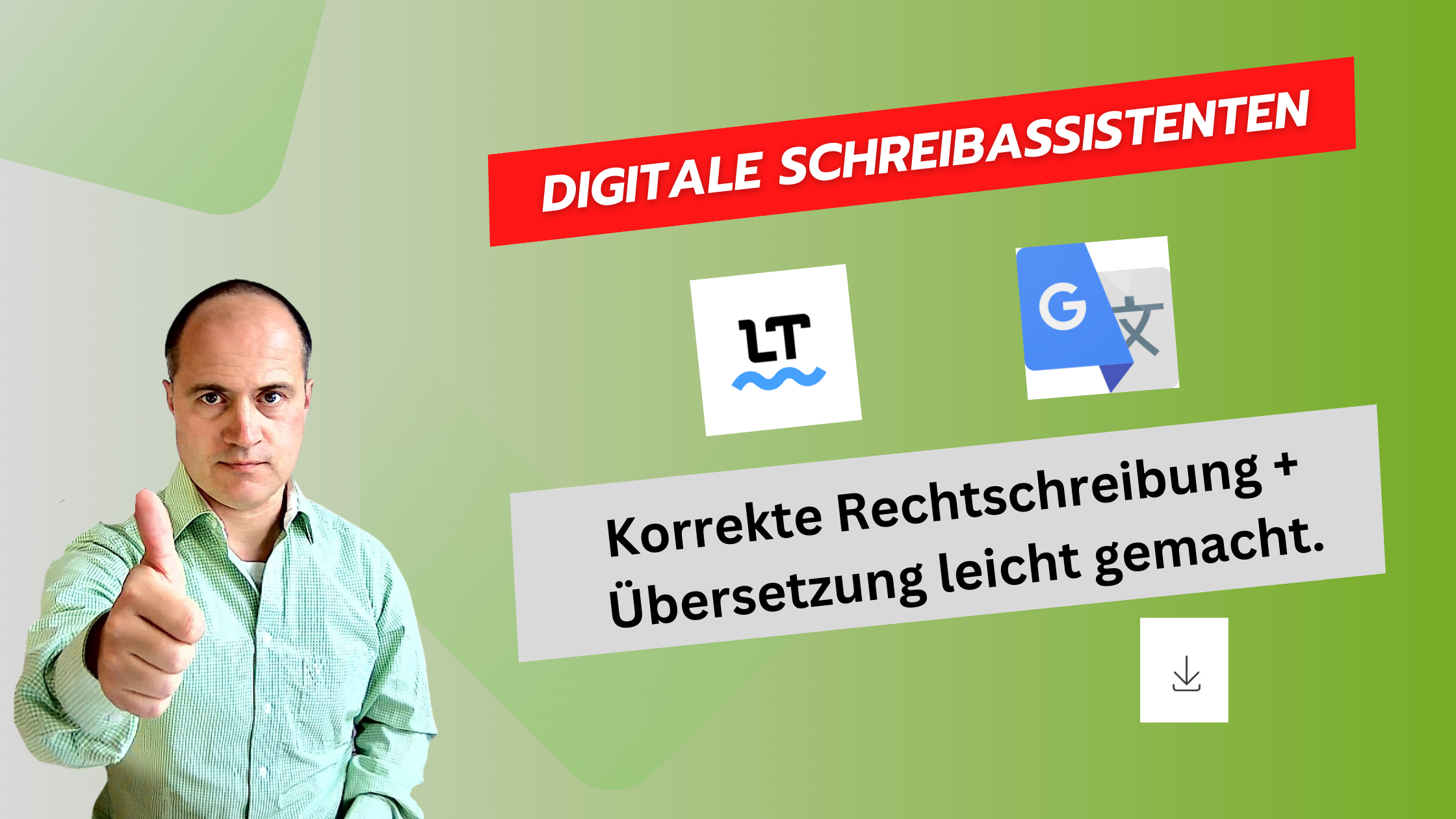 Korrekte Rechtschreibung und einfache Übersetzung - mit digitalen Schreibassistenten.